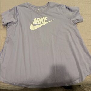 Nike Light Purple Tee with White Logo